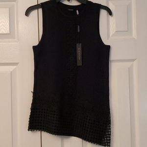 Lyndi Sweater in Navy w/ Black detailing - xs